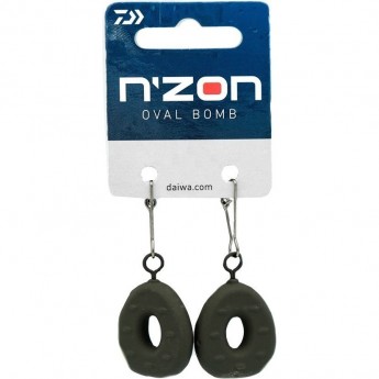 Груз DAIWA N´ZON Oval Bomb 50г 2шт Груз DAIWA N´ZON Oval Bomb 50г 2шт