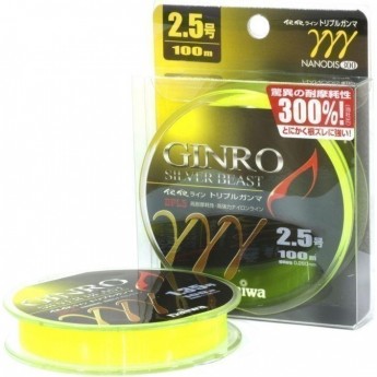 Монолеска DAIWA GINRO TRIPLE GANMA 2-100 зелено-желтая 0744 Монолеска DAIWA GINRO TRIPLE GANMA 2-100 зелено-желтая 0744