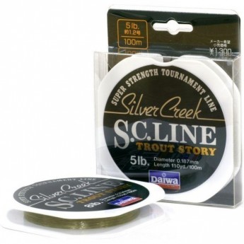 Монолеска DAIWA Silver Creek S.C. Line 4 Lb (0.164мм) - 100м Монолеска DAIWA Silver Creek S.C. Line 4 Lb (0.164мм) - 100м